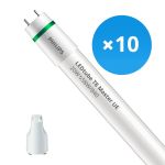 Opakowanie 10x Philips Rura LED T8 MASTER (EM/Mains) Ultra Efficiency 20W 3700lm - 840 Zimna Biel | 150cm - Zamienne 58W