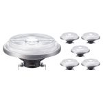 Opakowanie 6x Philips MASTER LED Spot G53 AR111 10.8W 620lm 24D - 930 Ciepła Biel | Najlepsze renderowanie kolorów - Ściemnianie - Zamienne 50W