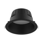 Noxion LED Downlight Hera Głęboki Wpuszczany Czarny 9W 900lm 80D - 827-830-840 CCT | 146mm - Aukko 120mm
