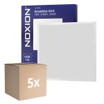 Opakowanie 5x Noxion LED Panel Ecowhite V4.0 28W 3200lm - 830 Ciepła Biel | 60x60cm - UGR <19 - Philips driver