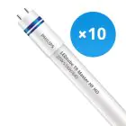 Opakowanie 10x Philips Rura LED T8 MASTER (HF) High Output 20W 3100lm - 840 Zimna Biel | 150cm - Zamienne 58W